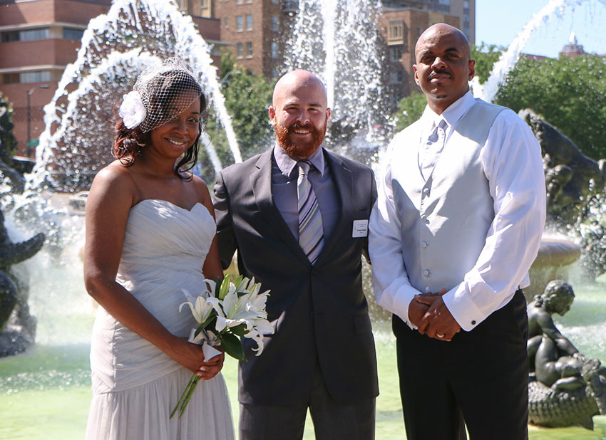 Officiant Dr. Truemon Barger